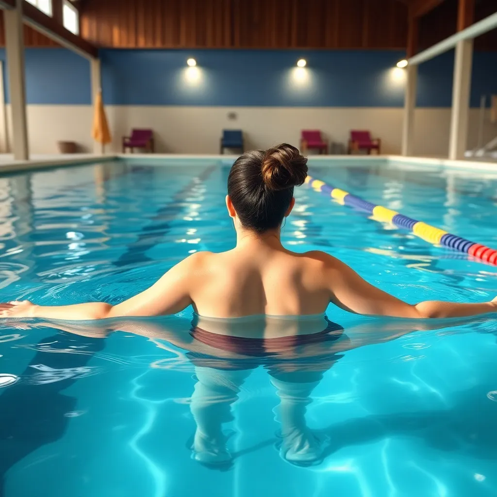 Swimming lessons at Barn Pool in Gilbert