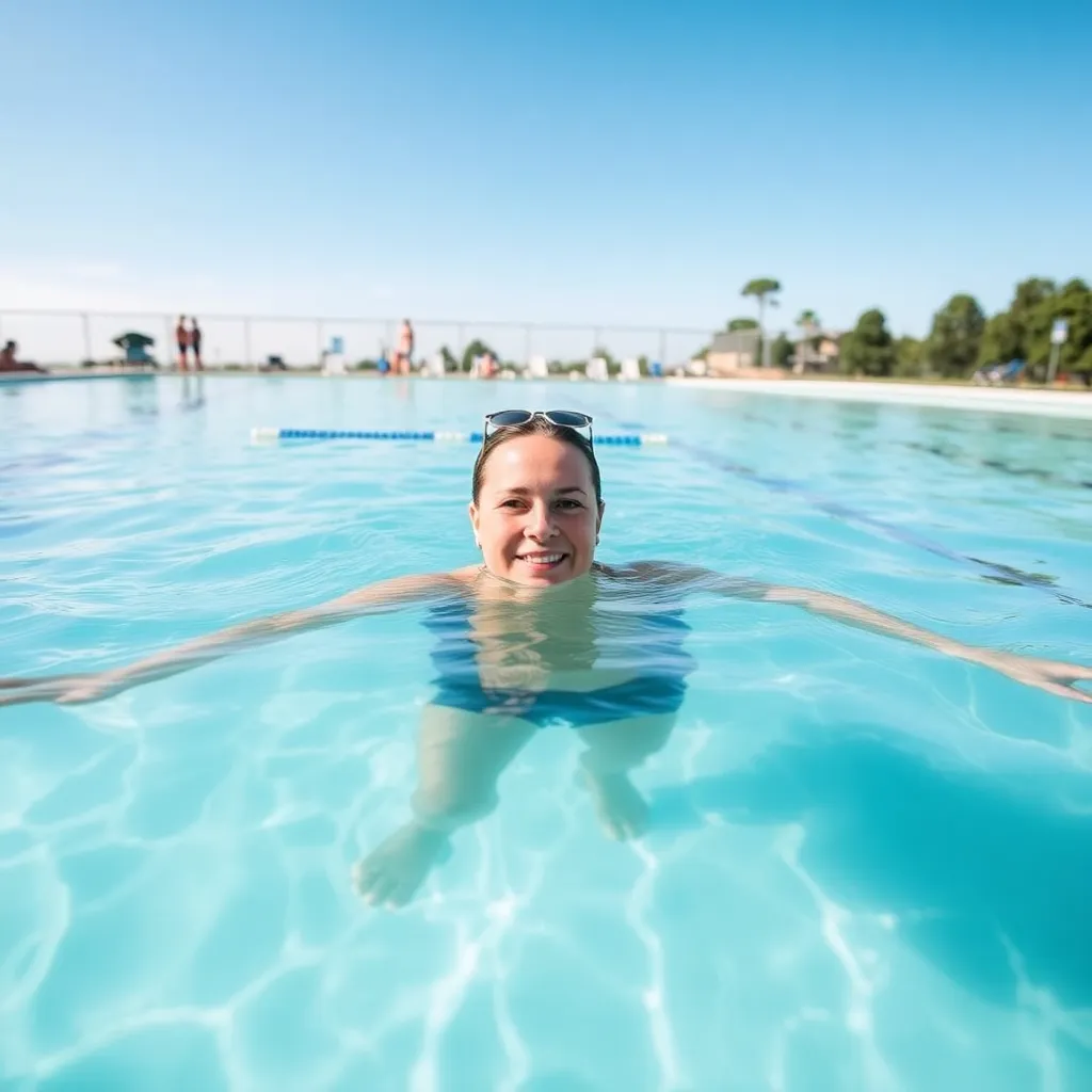 Swimming lessons at Laun Park Wading Pool in Mobile