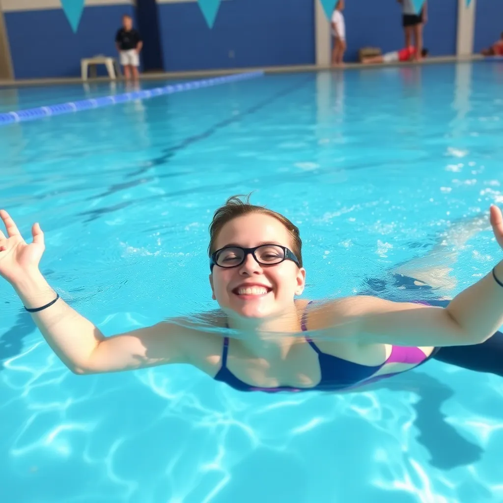 Swimming lessons at Mesquite Aquatic Center in Gilbert