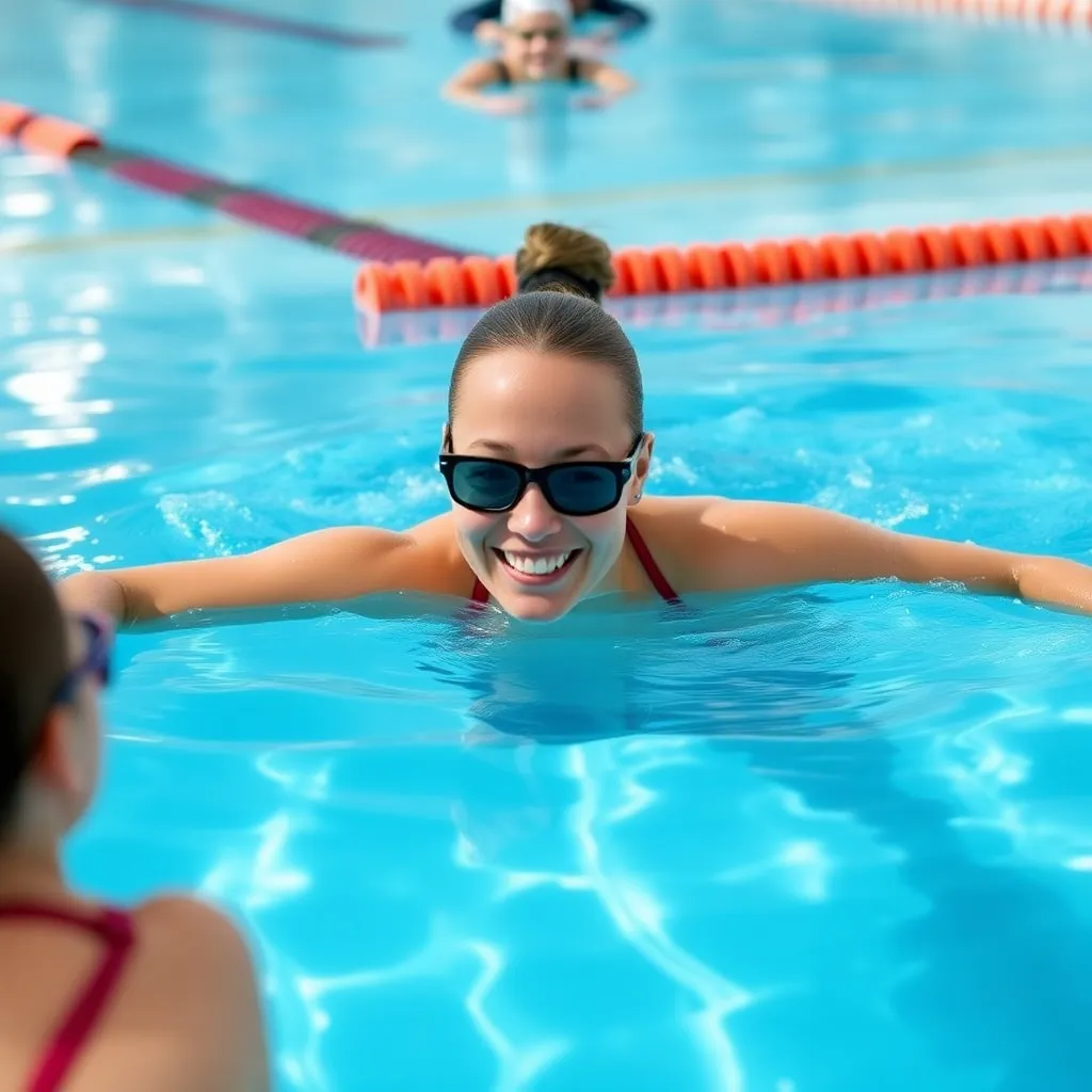 Swimming lessons at Phoenix Swim Club in Paradise Valley